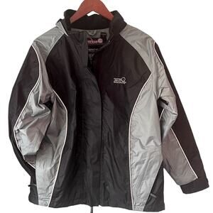 TourMaster Sentinel Rain Jacket Womens Small Bikercore Motorcycle Black Grey